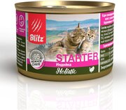 Консервы BLITZ Holistic Starter для котят, беременных и кормящих кошек (индейка) 200 г, 6 шт.