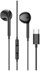 Наушники M101, Type-C Crystal joy wire-controlled earphones with microphone, HOCO, черные