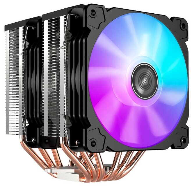 Вентилятор Jonsbo CR-2100 LGA1700/1200/115X/AM4 TDP 230W, Pwm, 2 x 120mm Dynamic Multi-Color LED Fan .