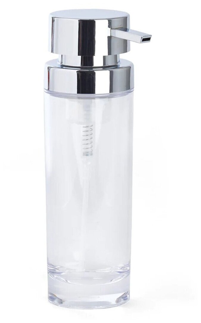 Дозатор для моющих средств CLARA механический хромированный пластик 250мл
