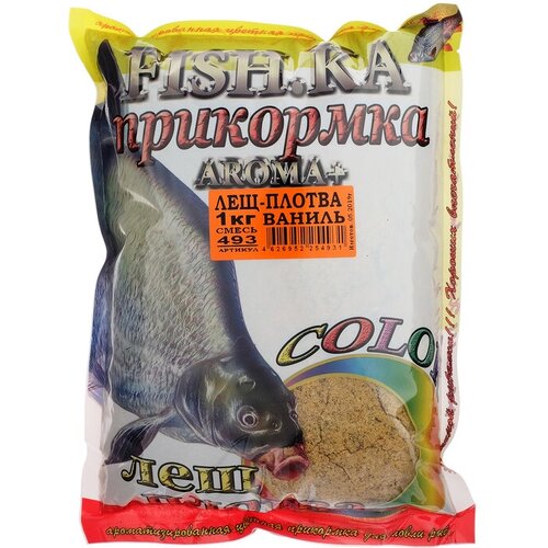 Прикормка Fish-ka Лещ-Плотва ваниль, вес 1 кг