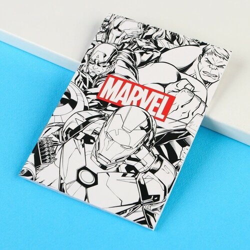 Блокнот А6 на скрепке, 32 листа, Marvel, Мстители