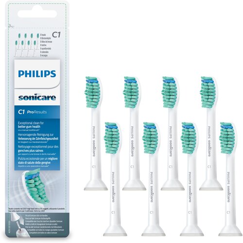 Набор насадок Philips Sonicare ProResults HX6018/07 для ирригатора и звуковой щетки, белый, 8 шт. набор насадок philips hx6052 07 для ирригатора и звуковой щетки белый 4 шт