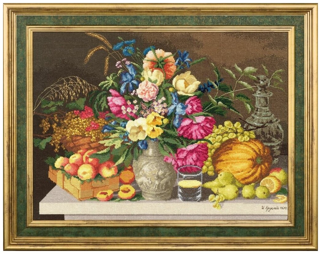 Набор для вышивания "Золотое Руно" МК-094 Цветы и плоды. 1839