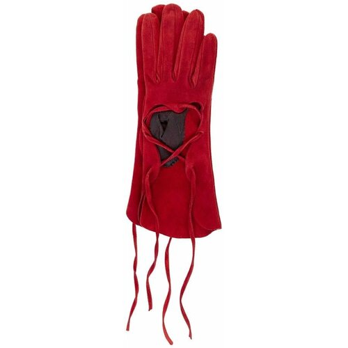 фото Перчатки pa paris, удлиненные, размер s, бордовый