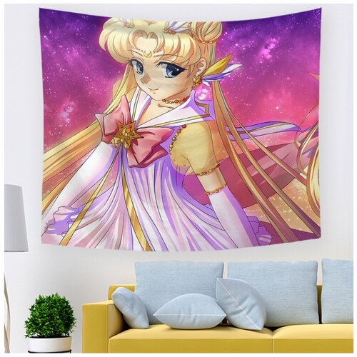 Панно на стену, тканевый постер Сейлор Мун 100*70 см