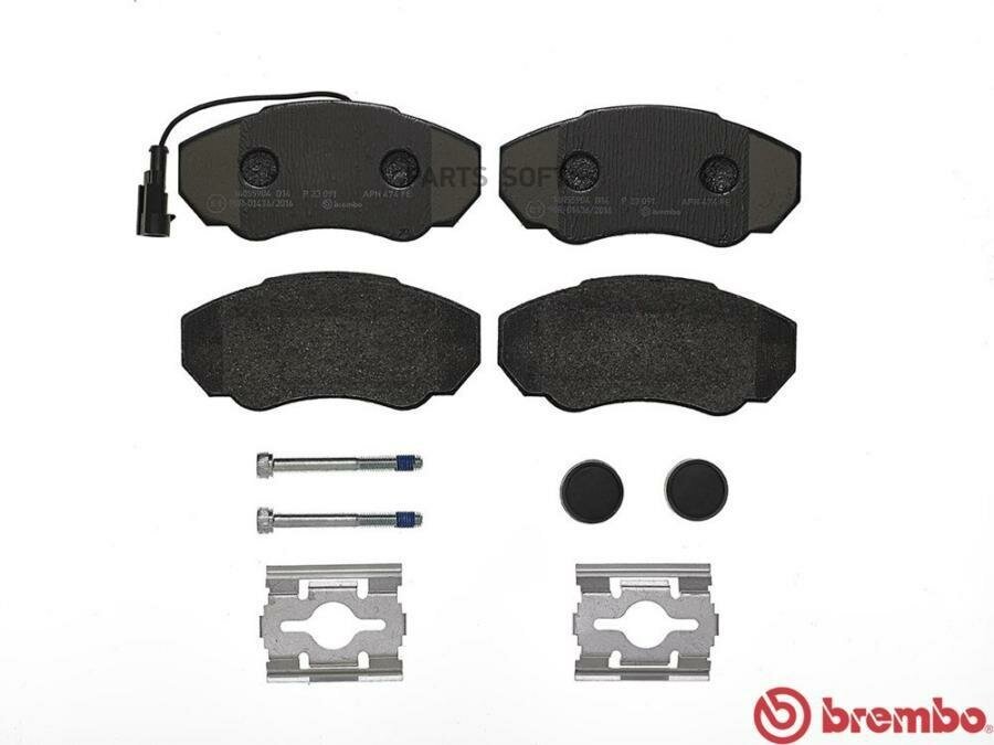 BREMBO P23091 P23091_=960 01=221947 ! колодки дисковые п.\ Peugeot Boxer, Fiat Ducato 02