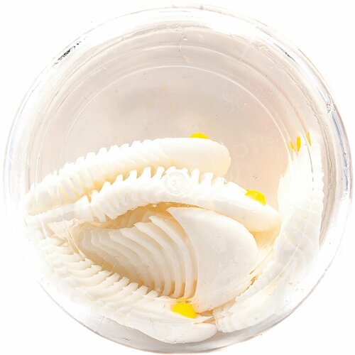 Силиконовая приманка Nyaski.Club пупа 50 мм, 2.8 гр, СЫР #Белый - Белый (8 шт)