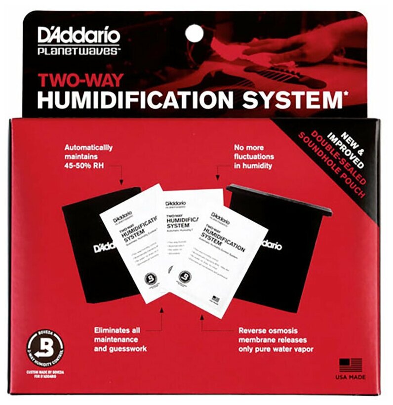 Средство для ухода D'Addario Automatic Humidity Conditioning System PW-HPK-01 черный 3 шт. Planet Waves - фото №4