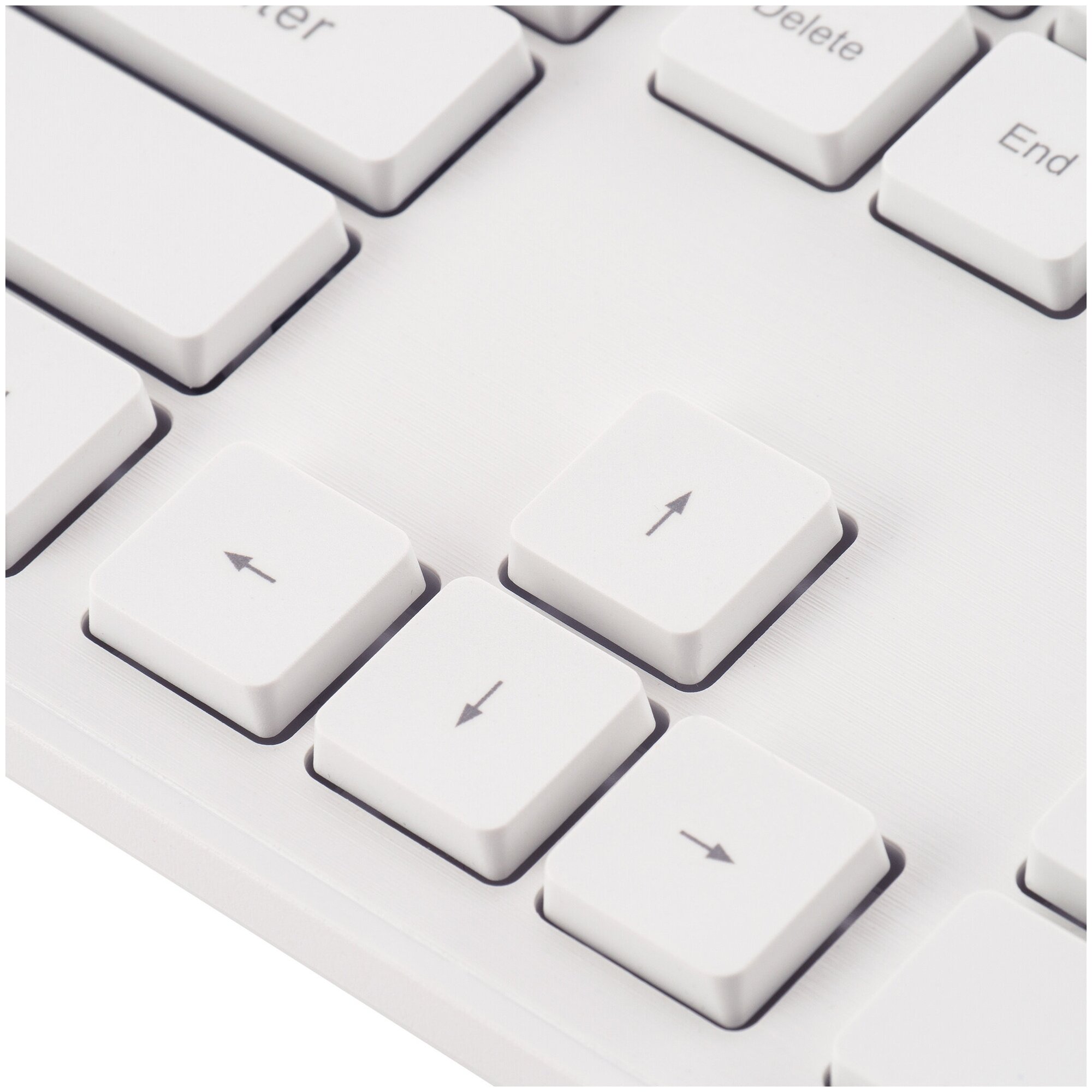 Клавиатура + мышь беспроводная Oklick 240M, Wireless/USB, Белый 1091258 - фото №15