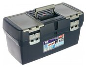 Ящик для инструмента TAYG №18 с лотком, футляром и 2 органайзерами, метал. замки, синий, 580х290х290 мм