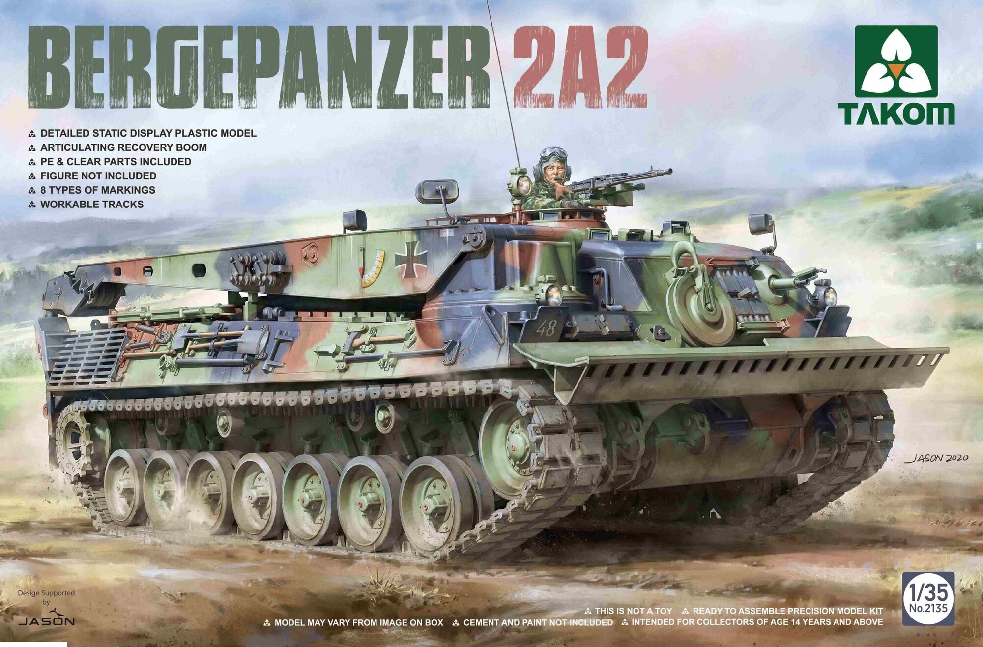 2135T Танк 1/35 Bergepanzer 2A2