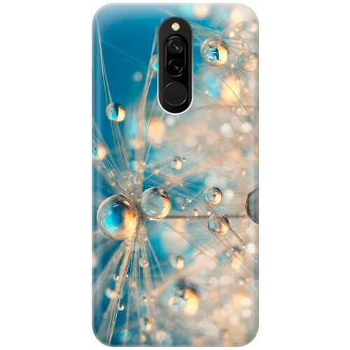 фото Re:pa накладка transparent для xiaomi redmi 8 с принтом "одуванчик в капельках"