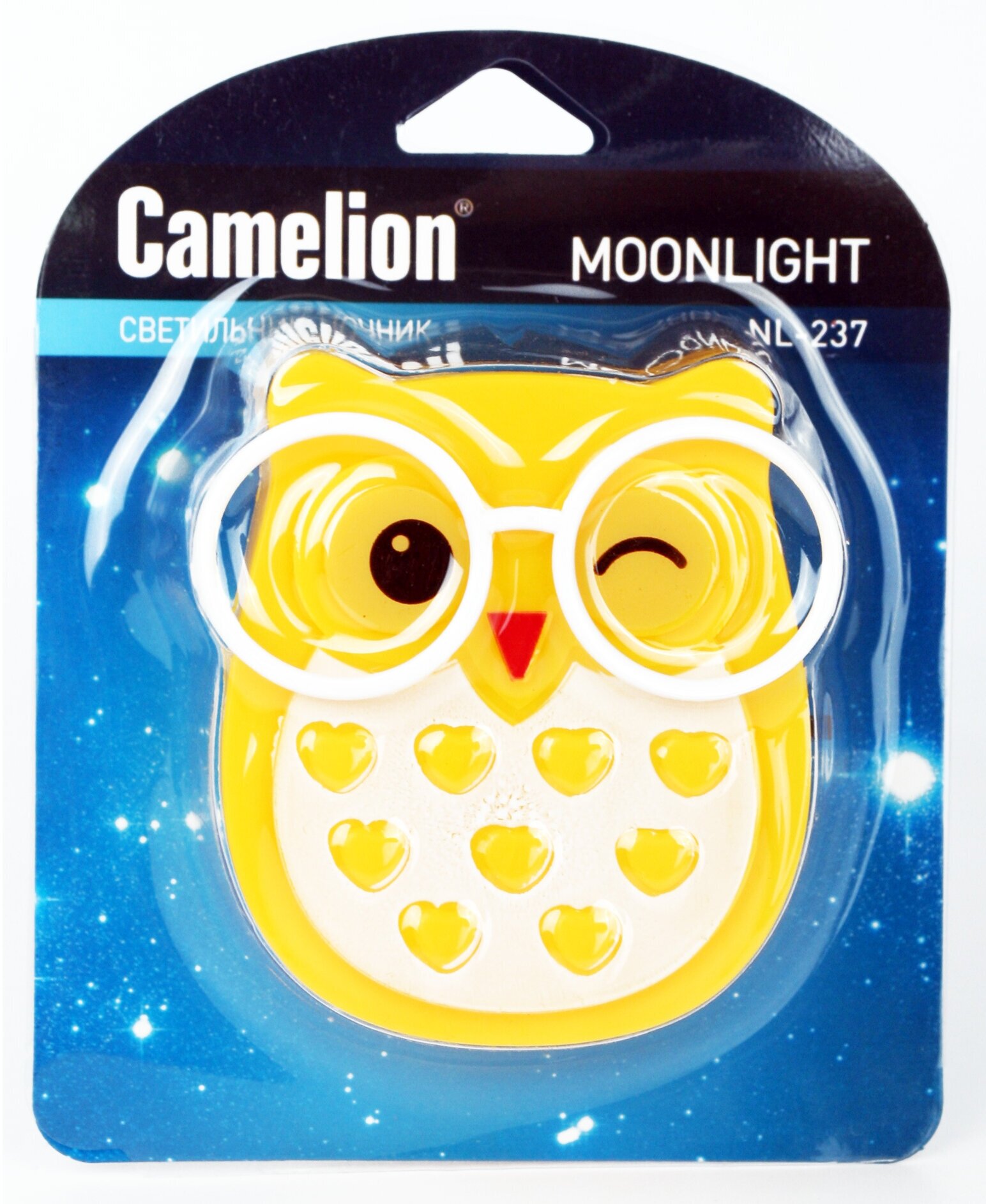 Ночник Camelion NL-237 Сова LED 220В с выключателем - фото №5