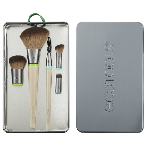 Набор кистей для макияжа (5 сменных насадок и 2 ручки) EcoTools Interchangeables Daily Essentials Total Face Kit