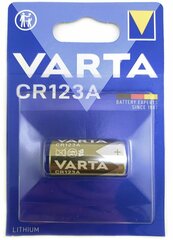 Батарейка литиевая VARTA CR123 Lithium 3В