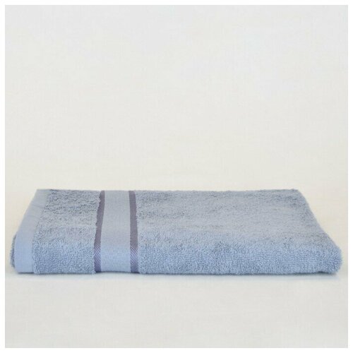 Полотенце махровое гладкокрашеное Турон Текс 50х90см серый 360гм хл100 469₽