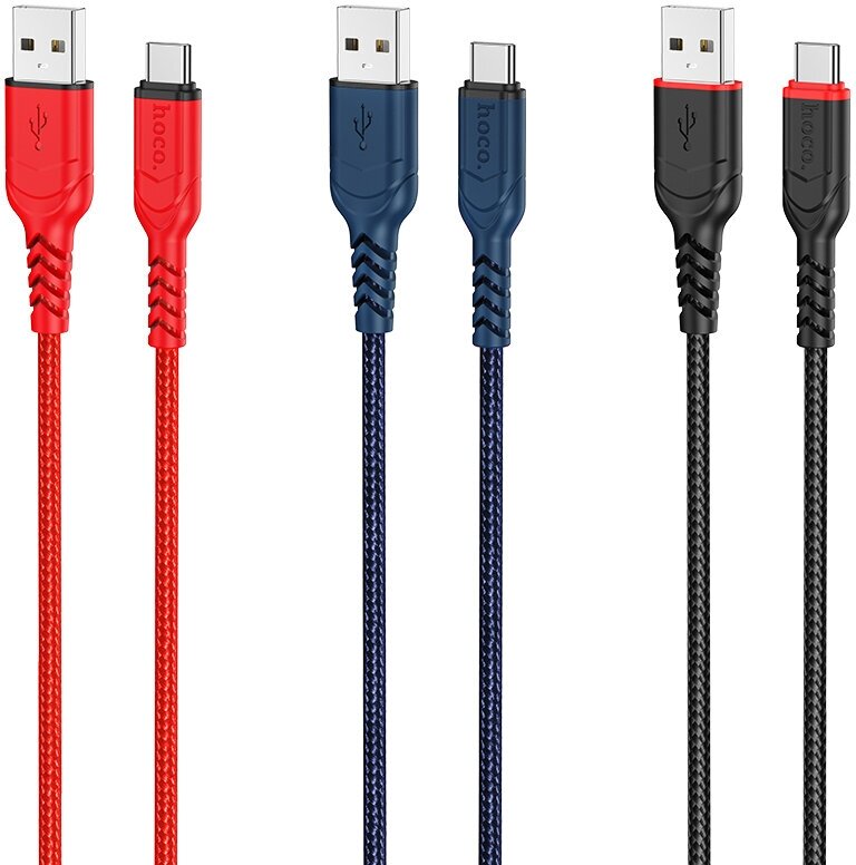 Кабель USB HOCO X59 Victory USB - Type-C 3A 1 м черный