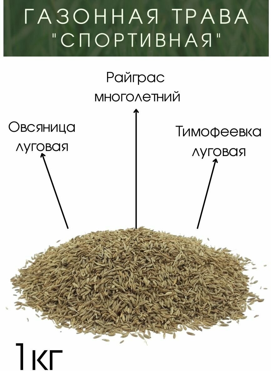 Газонная трава "Спортивная" 1 кг