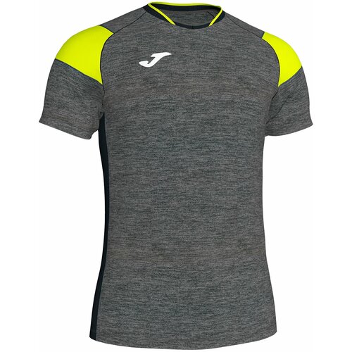 Футбольная футболка joma, быстросохнущая, влагоотводящий материал, размер L, серый, желтый