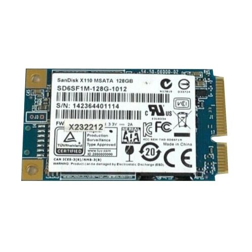 Жесткие диски Dell Жесткий диск Dell 128gb SSD mSATA X110 SD6SF1M-128G-1012 678400₽