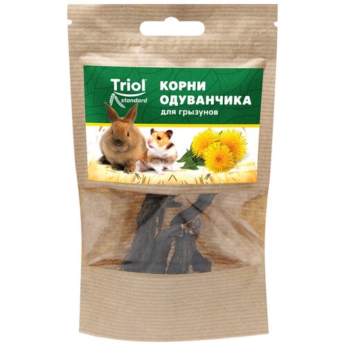 TRIOL STANDARD лакомство для грызунов корни одуванчика 10 гр (1 шт) одуванчика корни здоровье 50 г