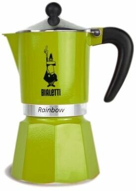 Гейзерная кофеварка Bialetti RAINBOW 4972, на 3 чашки Green