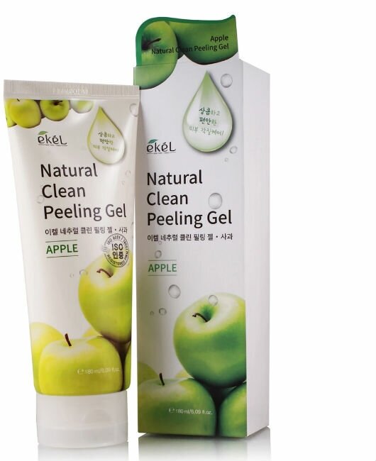 Пилинг-скатка с экстрактом зеленого яблока Natural clean peeling gel apple Ekel/Екель 180мл EZEKIEL COSMETIC Co.,Ltd - фото №11