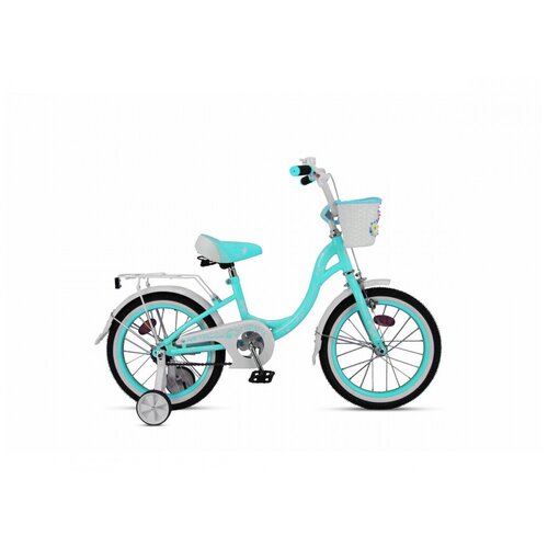 фото Детский велосипед maxxpro florina 16" зелено-белый с боковыми колесами
