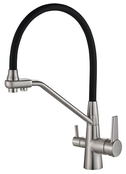 Смеситель для кухни под фильтр Zorg Steel Hammer SH 903-6 SATIN