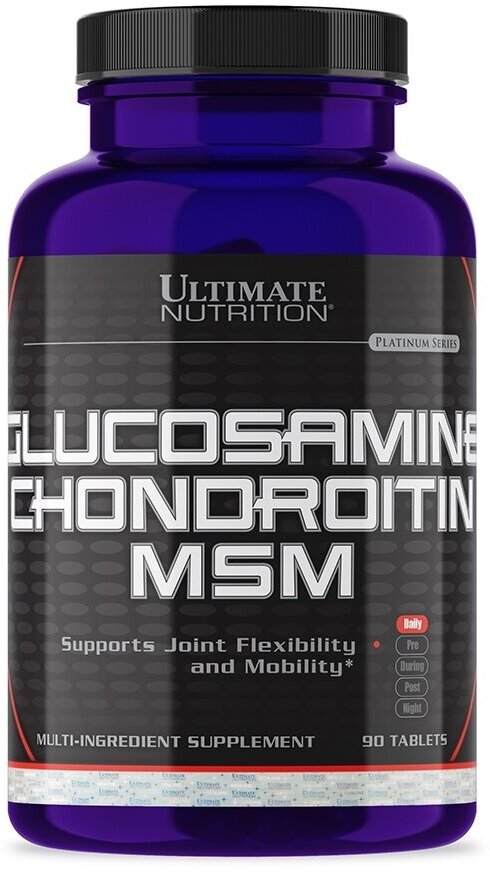 Ultimate Nutrition Glucosamine & Chondroitin & MSM (90 таб)