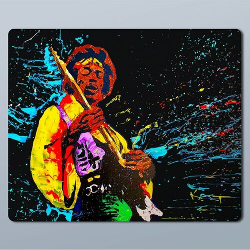Коврик для мыши с принтом музыка Jimi Hendrix - 8684 темно синий школьный рюкзак с принтом музыка jimi hendrix 3026