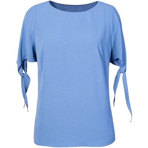 Блуза Mila Bezgerts, размер 48, голубой блуза mila bezgerts размер 48 бежевый