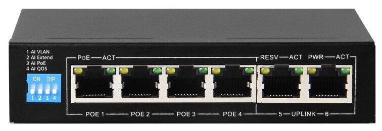 Коммутатор ATIX AT-NS-4P2-60 (F) 6 портовый РoЕ коммутатор неуправляемый с функцией watchdog4 порта x10/100 Base-