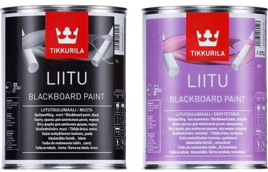 Краска для школьных досок Tikkurila Liitu матовая черная 1 л.