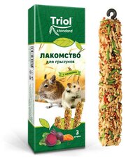 Палочки для грызунов с овощами Triol Standart, 3шт,83г