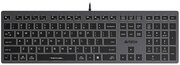 Клавиатура A4TECH Fstyler FX60, USB, серый [fx60 grey / white]