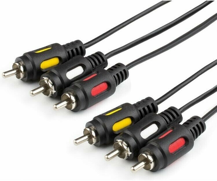 Кабель 3x RCA (M) - 3x RCA (M), 7.5м, ATCOM (AT3275)