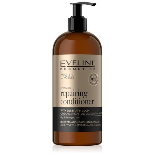 Купить Бальзам для волос `EVELINE` ORGANIC восстанавливающий (для сухих и поврежденных волос) 500 мл, Eveline Cosmetics