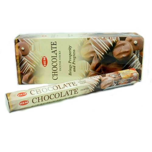 Благовония HEM Chocolate (Шоколад), шестигранник, 20 палочек hem благовония hem chocolate шоколад шестигранник 20 палочек