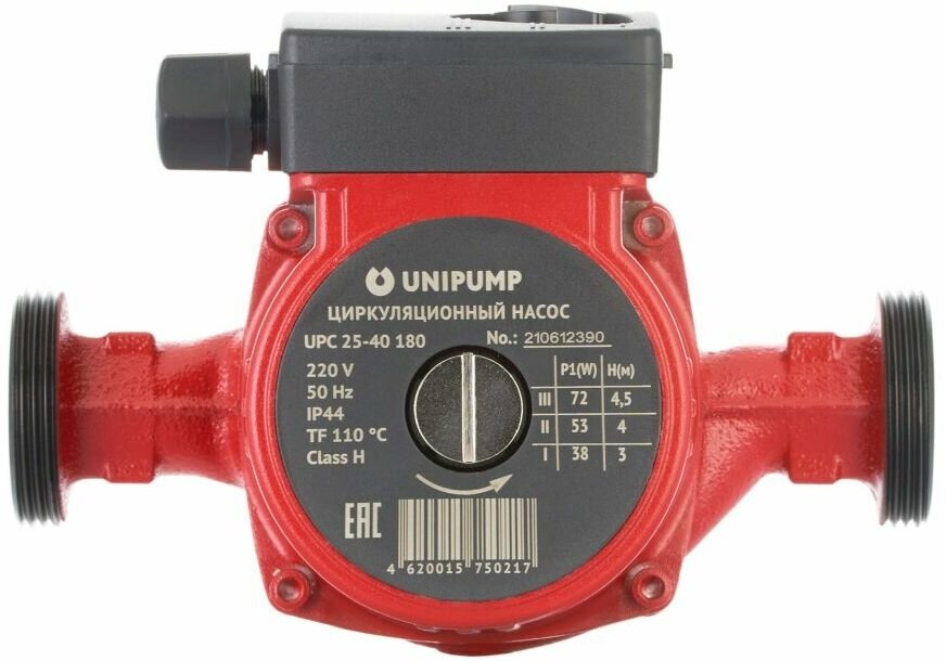 Насос циркул. Unipump upc 25-40 180 с гайками