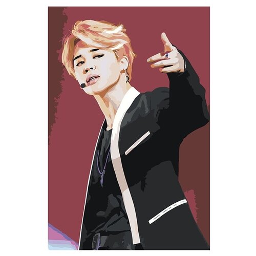 Картина по номерам «Корейская K-POP группа BTS Чимин», 40x60 см, Живопись по Номерам