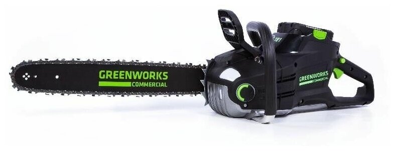 Цепная пила аккумуляторная Greenworks GC82CS25, 82V, 46 см, бесщеточная, с 1хАКБ 2.5 А.ч. и ЗУ 2007507UA - фотография № 12