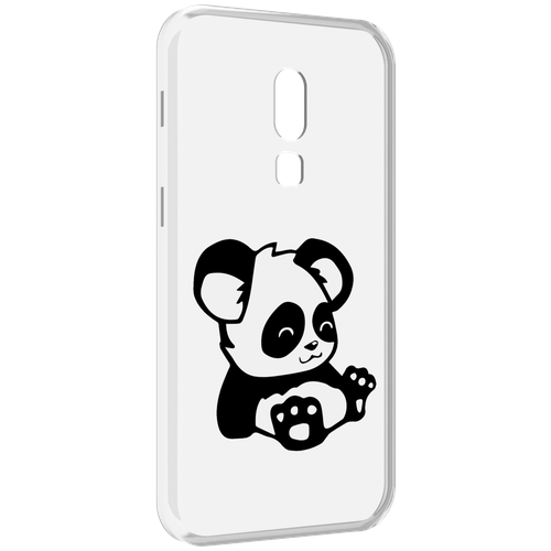 Чехол MyPads панда-детеныш детский для Meizu V8 задняя-панель-накладка-бампер