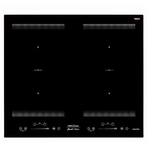 индукционная варочная панель krona eterno 60 bl черный Независимая варочная панель электрическая KRONA ETERNO 60 BL индукционная