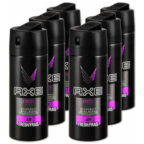 Дезодорант мужской AXE Excite, 150 мл, 6 шт. дезодорант аэрозоль axe айс чилл 150 мл 67770109