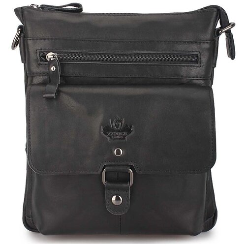 фото Мужская сумка-планшет из натуральной кожи «содден» m1356 black zznick