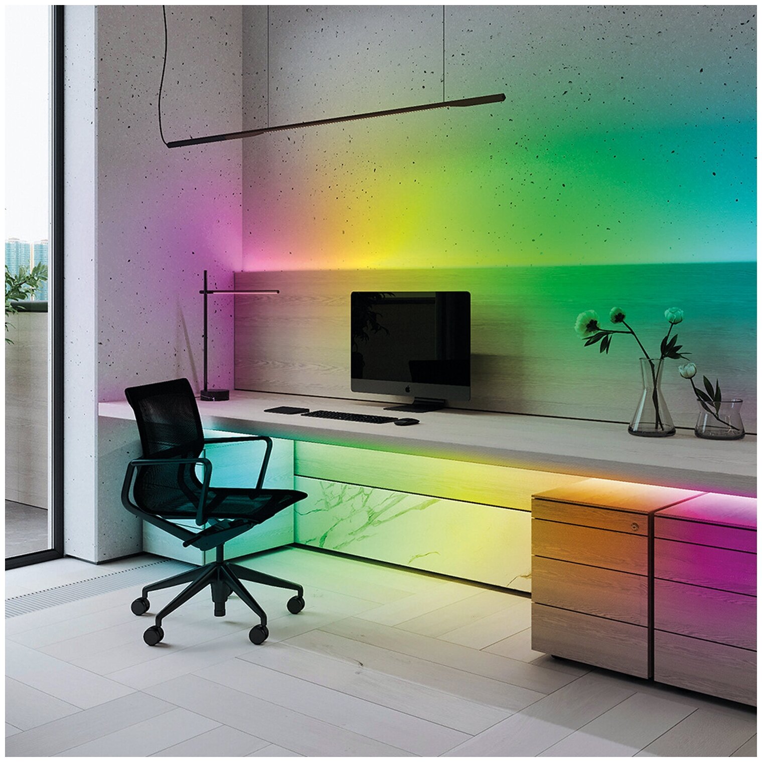 Светодиодная лента Feron LS606 RGB 27722, 3 м, светодиодов: 180 шт. - фотография № 6