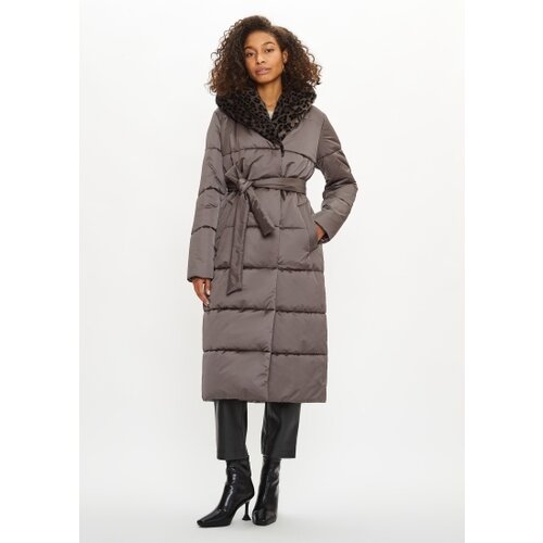 фото Куртка electrastyle, размер 44, серый, коричневый