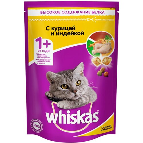 Whiskas с курицей, с индейкой 1.9 кг (2 штуки)